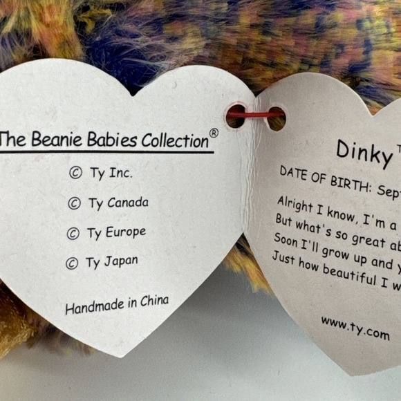 TY Beanie Baby ~ DINKY ~ DOB: September 25, 2000 ~ W/Tags - Picture 9 of 9